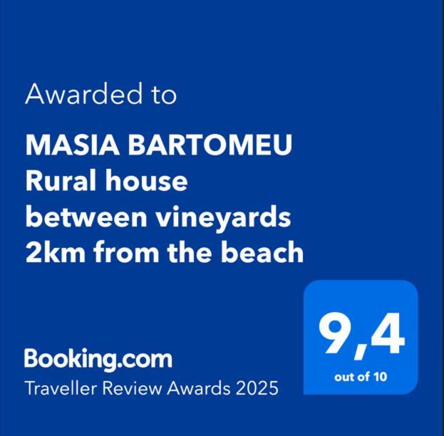 Masia Bartomeu Rural House Between Vineyards 2Km From The Beach El Vendrell Esterno foto